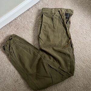 Topshop Green Cuffed Pants